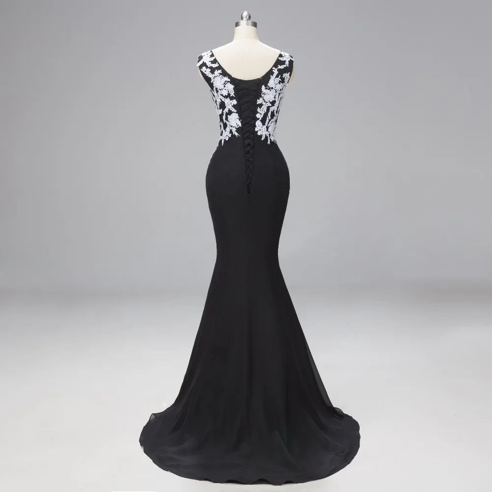 Simple Long Evening Dress 2020 Black Mermaid Vestido De Festa Formal Prom Dresses Robe Soiree L1169 | Свадьбы и торжества