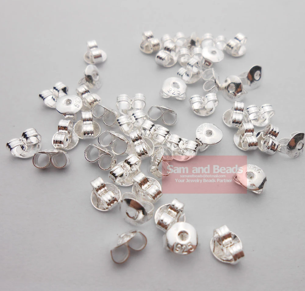 Серьги гвоздики из серебра 100 пробы с покрытием бабочки|jewelry ct|jewelry cabochonfindings charms |