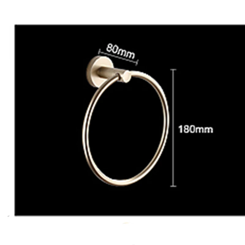 Towel Rack Bathroom Accessories In Brushed Gold Towel Ring SUS304 Stainless Steel Hand Towel Holder Wall Mounted Towel Holder