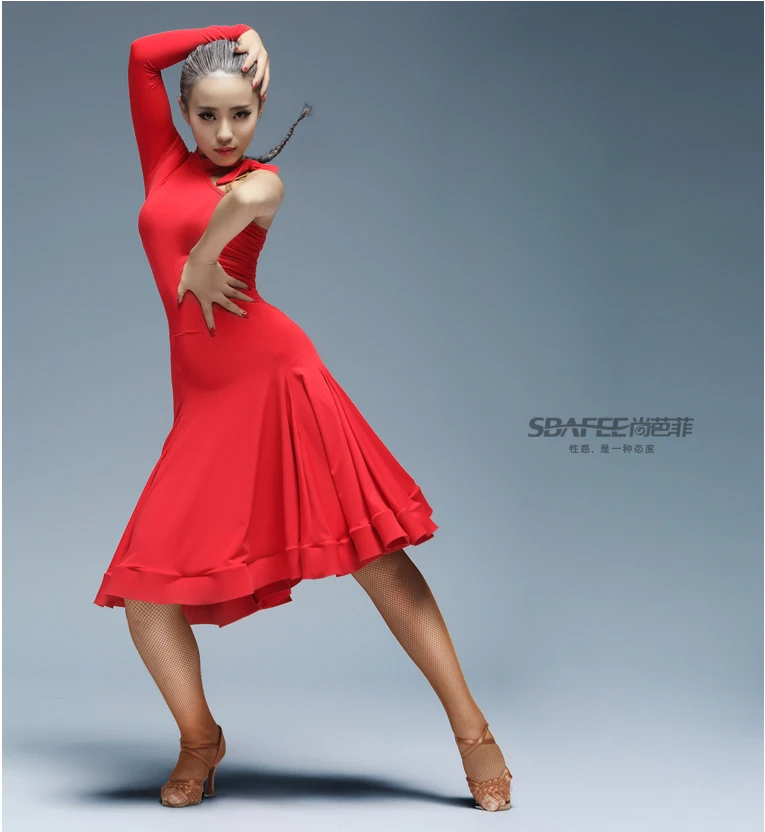 Платье для латиноамериканских танцев женская сексуальная одежда Бальных Танго