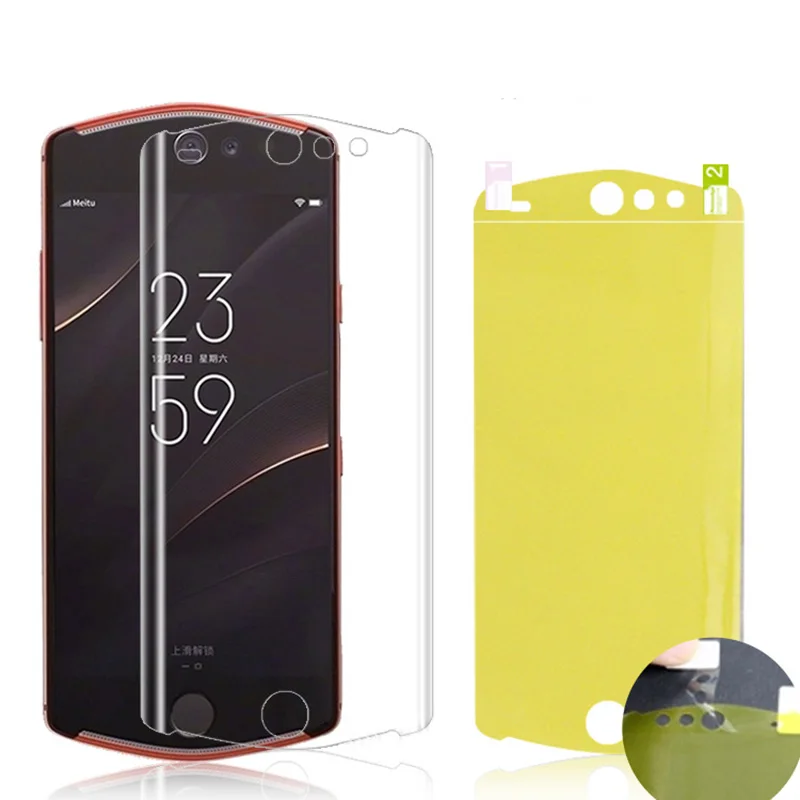 EXUNTON 3D полное покрытие мягкая защитная пленка для экрана Meitu T9 T8 T8S M8 M6 V6 супер