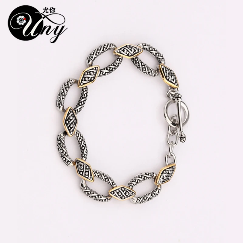 Uny Jewelry Новый Стиль Старинной уникальной модные Для женщин сплав Браслеты родий 2