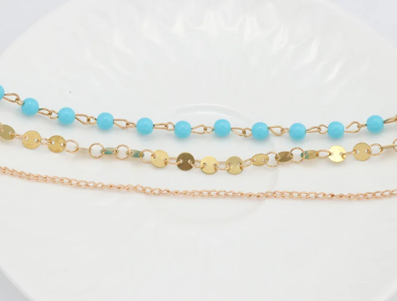 Seblasy Женская Длинная цепочка в богемном стиле с кисточками и блестками