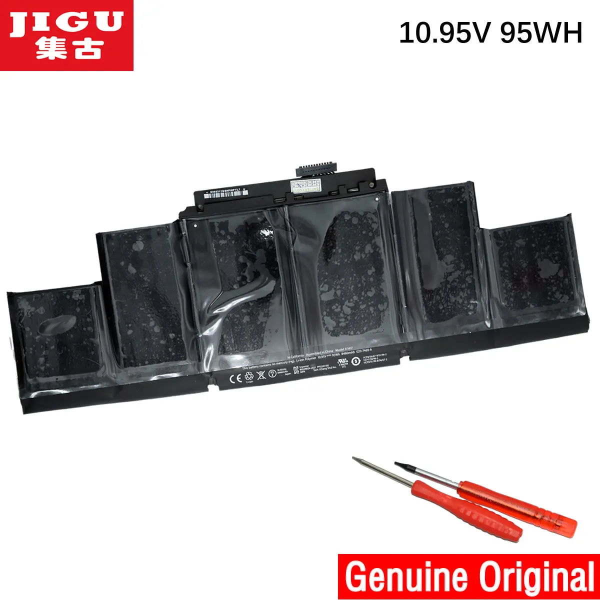 JIGU Оригинальный аккумулятор для Apple A1417 A1398 (2012 Ранняя 2013 Версия) MacBook Retina Pro 15