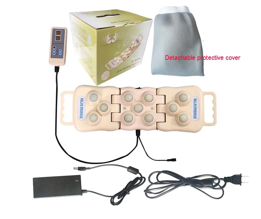 Нефритовый Электрический массажный коврик для шеи с германием|physiotherapy device|heat