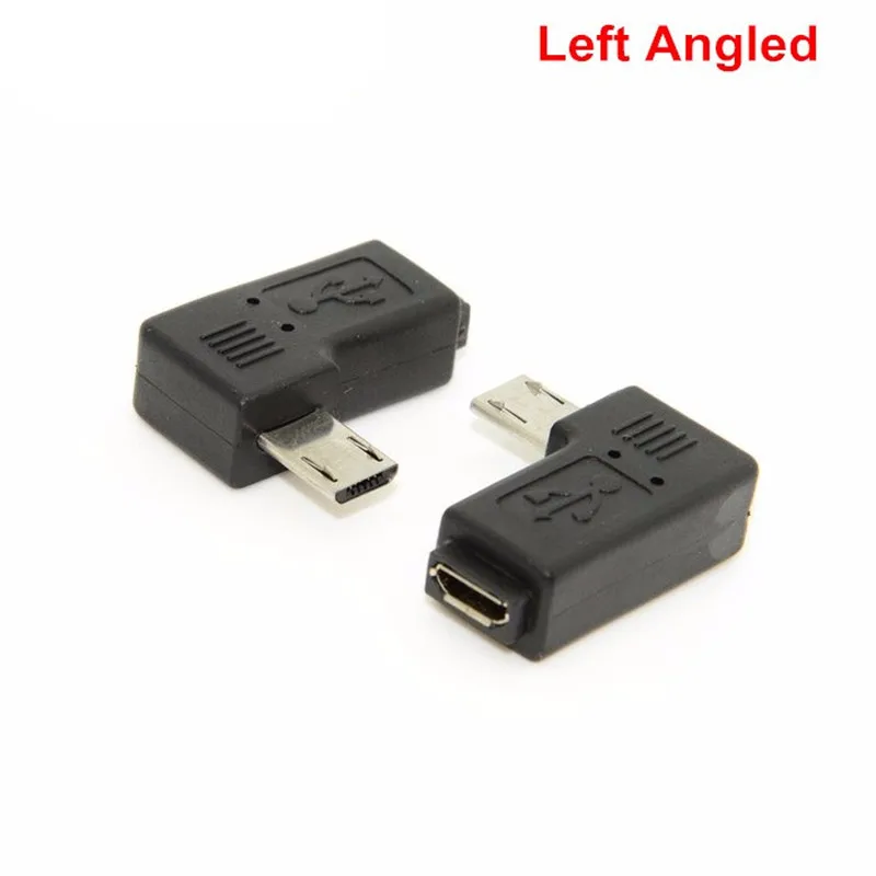 9 мм Длинный разъем 90 градусов правый и левый Угловой Micro USB 2 0 5Pin штекер к гнезду M