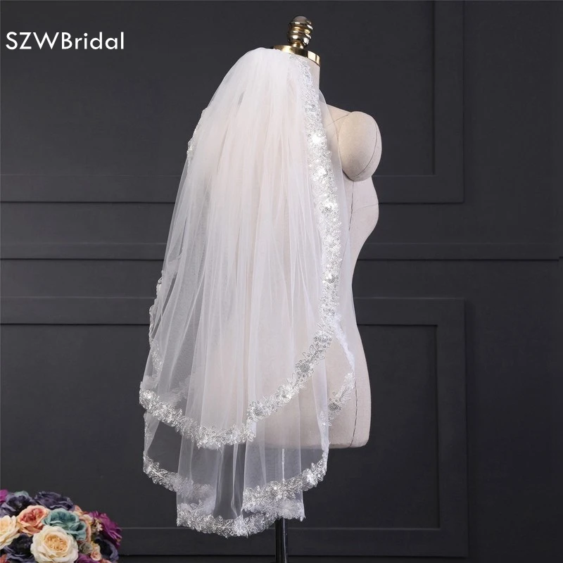 Модное платье vestido de noiva кружево casamento duvak 1 5 м Фата 2021 Свадебные аксессуары sluier