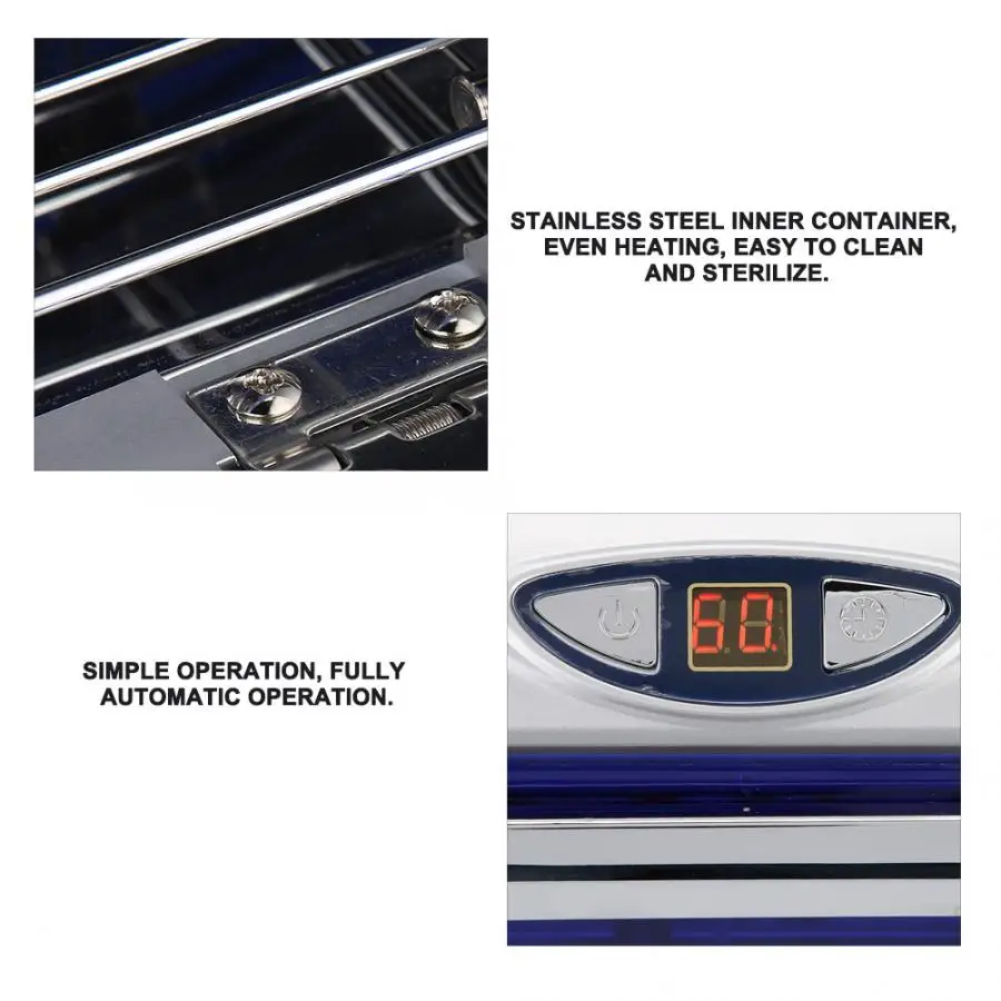 

Manicure Cleaner Double Layers UV Ozone Sterilizer Cabinet Drawer Nail Beauty Salon Spa Nails Tools Disinfecting