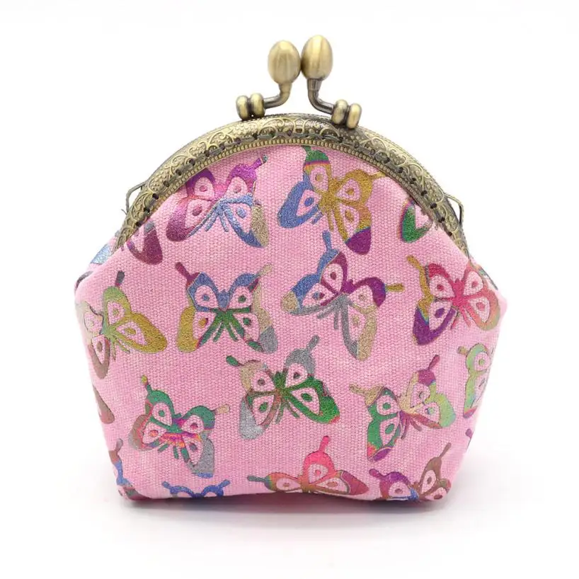 Новинка 2020 модные женские кошельки Ретро стиль маленький кошелек с бабочкой на