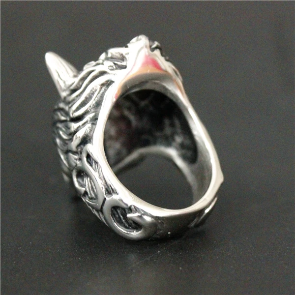 2017 тяжелое кольцо вампира волка 316L из нержавеющей стали Ювелирное модное мужское