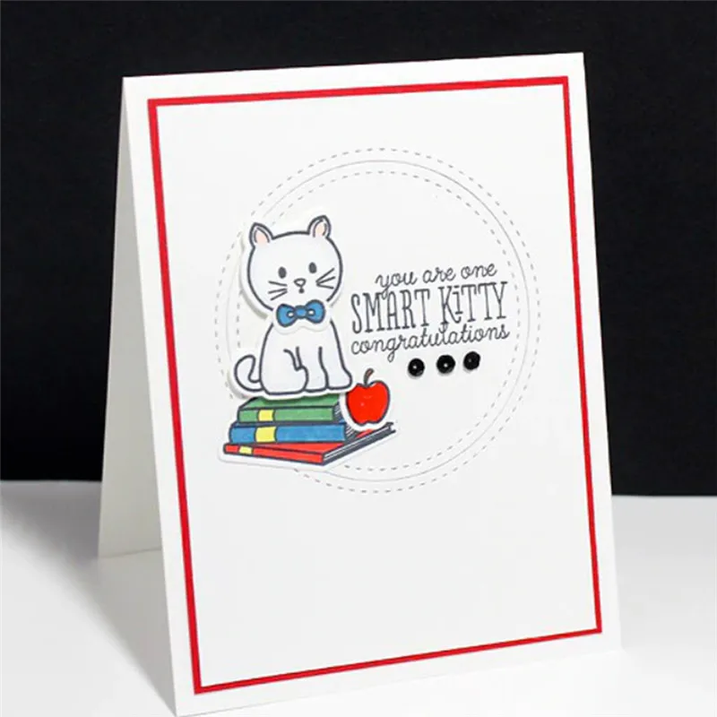 Naifumodo Kitty Штамповка для скрапбукинга изготовление подарочной бумаги