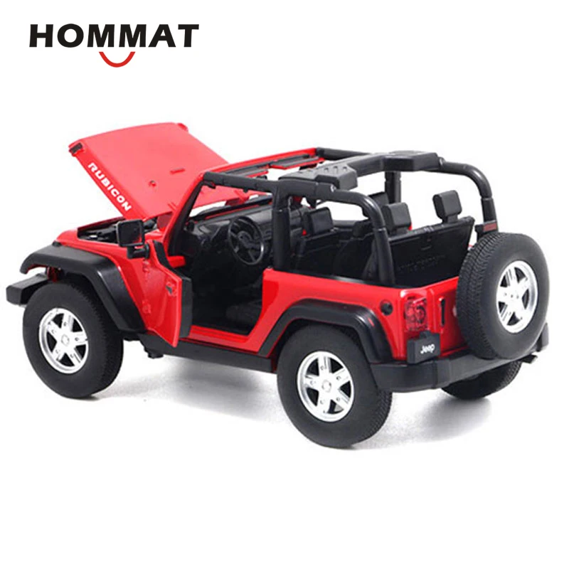 Hommate моделирование 1:24 Jeep Wrangler Rubicon внедорожник автомобиль сплав литья под