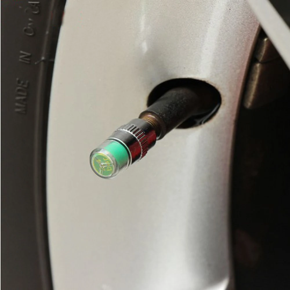 4X автомобильный воздушный клапан давления в шинах датчик крышек индикатор для