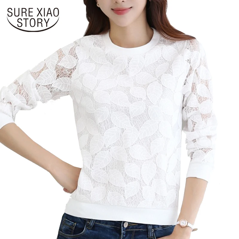 2019 Новое поступление горячая Распродажа модные кружевные женские блузки рубашки