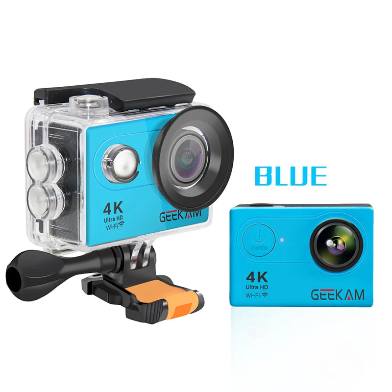 GK-S9 Blue GEEKAM S9R/S9 Экшн-камера Ultra HD 4 K/10fps WiFi 2," Подводный Водонепроницаемый шлем видеокамера s Спортивная камера - Цвет: GK-S9 Blue