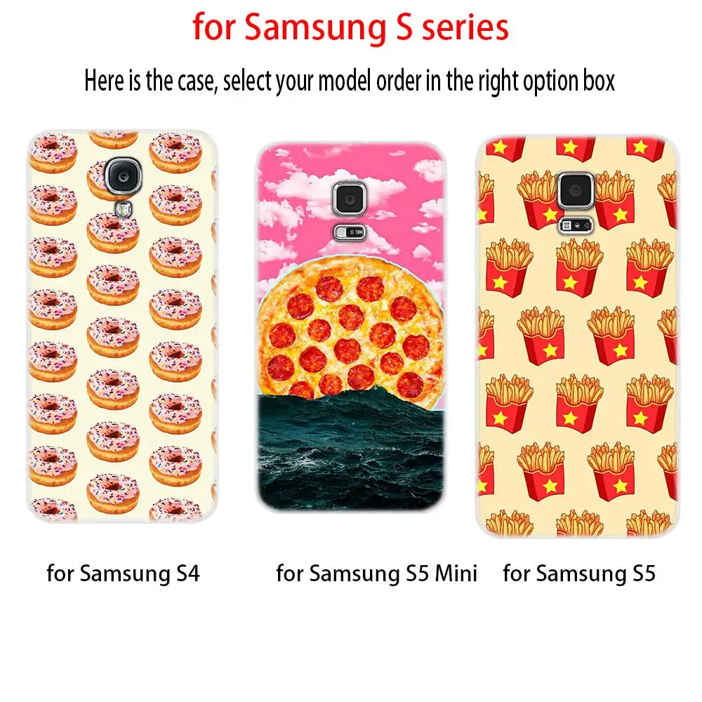 Мягкий силиконовый чехол для Samsung S30 S20 S11 S10 S9 S8 Plus lite 11e 10e Uitra S7Edge фри пончики пицца |