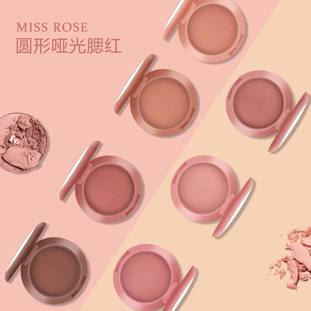 MISS ROSE Peach Запеченные Румяна текстура Палитра стойкая матовая для лица Контур