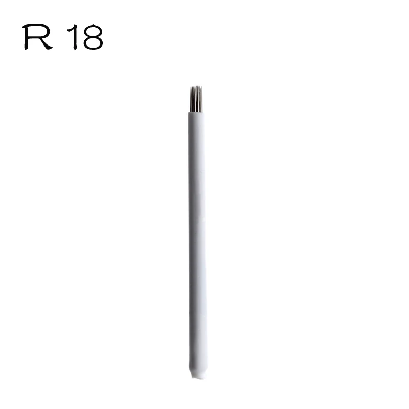 Иглы для микроблейдинга лезвие бровей затенение булавка R18 руководство по