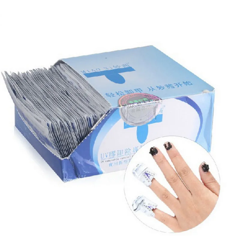 Manooby 200 шт./компл. легкое снятие обертывания гель для ногтей маникюрная пилка