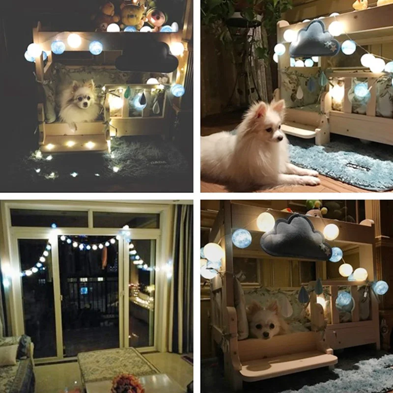 20 шт./компл. ватным тампоном ручная работа светло голубой цвет тон синий + белый