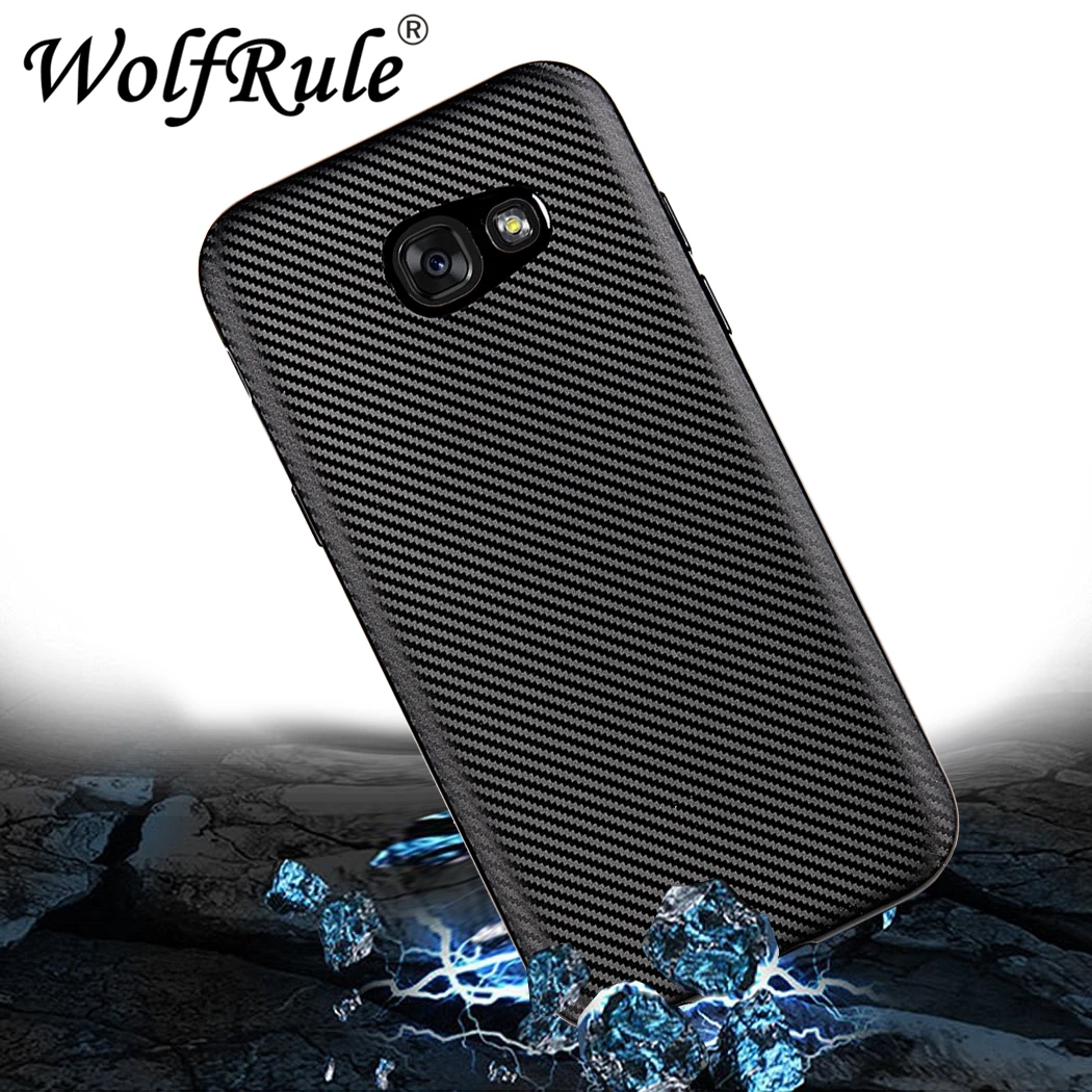 For Cover Samsung Galaxy A7 2017 Case Silicone Rubber Phone for Coque Fundas |