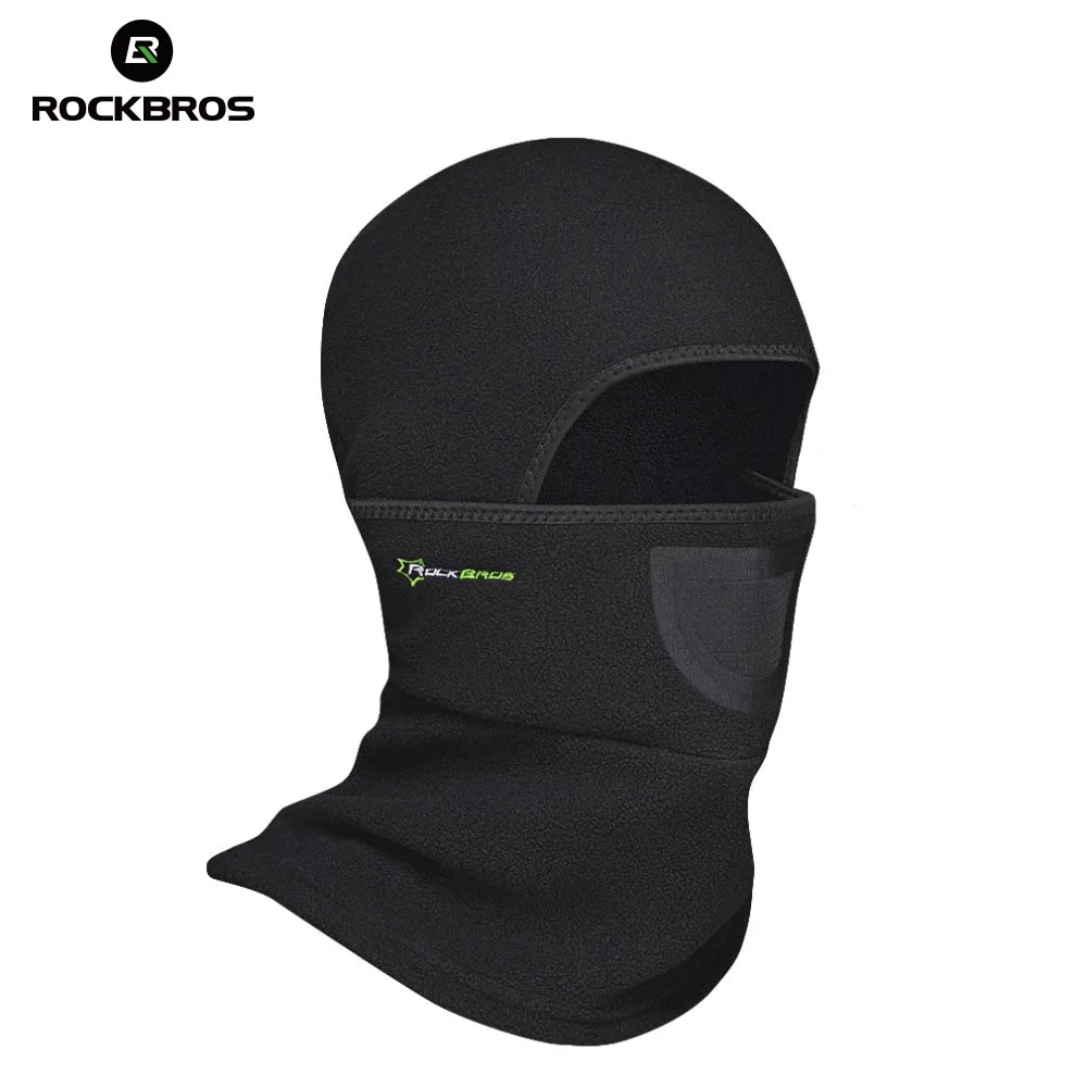 ROCKBROS велосипедные флисовые колпачки, велосипедные головные уборы, грелки для головы велосипеда, маски в виде шляп, шарф, Аксессуары для велосипеда, черные