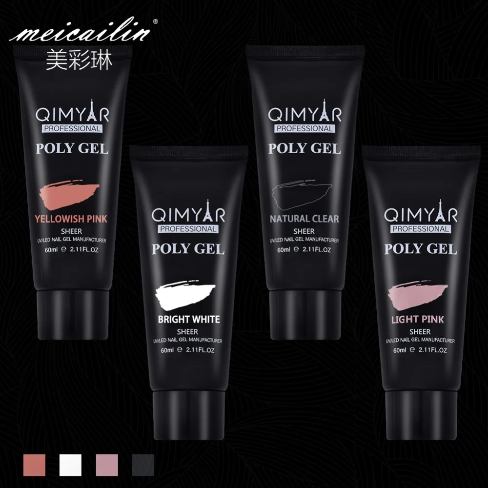 

New 60ml Gel Finger Extension Crystal Jelly Gel Nail Gel Camouflage UV LED Hard Gel Acrylic Builder Gel Manicure Tools
