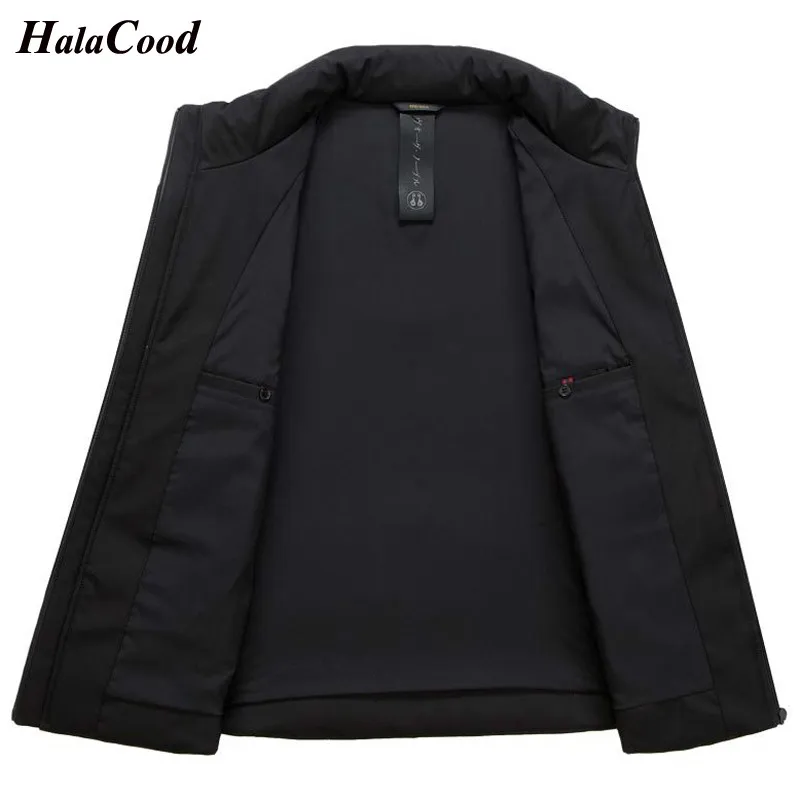 Новинка 2018 модная одежда большой размер Белый утиный пух мужская зимняя куртка