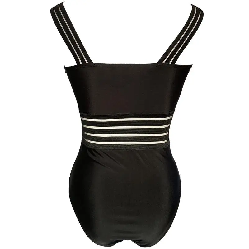 

2019 Sexy One Piece Swimsuit Women High Neck Bandage Cross Bodysuit Monokini Black Swimwear Female Bathing Suit Swimming Suit