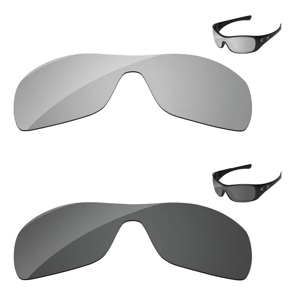 

Черный и серебристый хром 2 шт. Поляризованные замена оптические стёкла для Antix солнцезащитные очки женщин рамки 100% UVA и UVB защиты