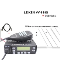 leixen vv 898s mini car moblie radiodual band 144430mhz mobile transceiver amateur ham radio usb programming cable