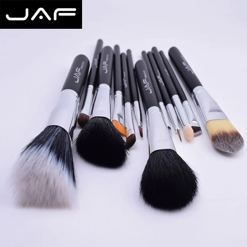 JAF 12 шт. набор косметических кистей для макияжа набор кистей для макияжа Румяна, Контурирование кисти для чистки губ косметические инструменты для макияжа