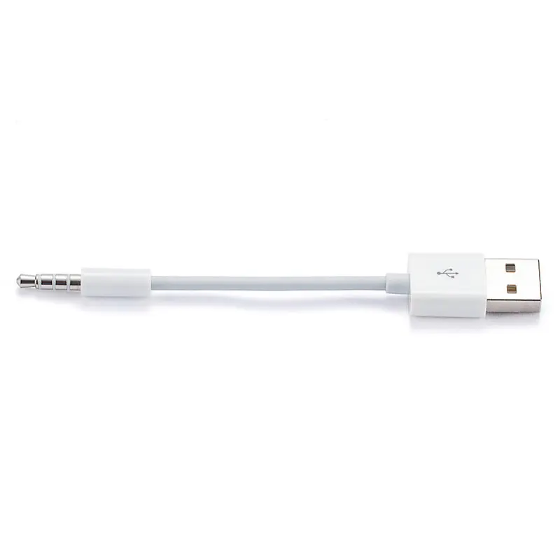 Кабель адаптер с разъемом 3 5 мм на USB 2 0 для передачи данных и зарядки аудио iPod Shuffle