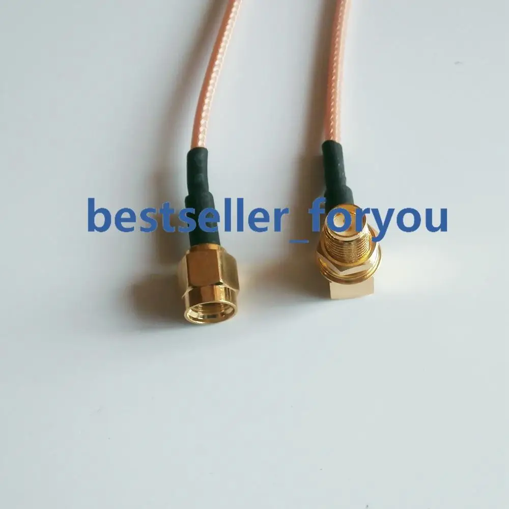 

6-дюймовый RG316 RPSMA штекер к гнезду RPSMA правый угол RF кабель Pigtail 15 см