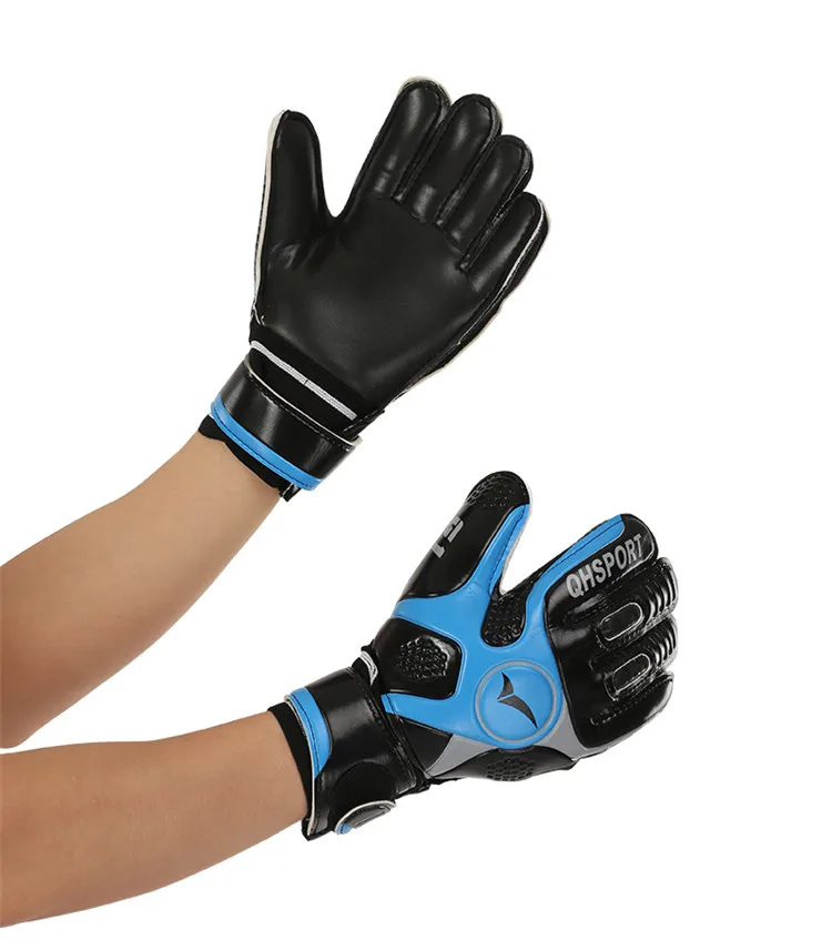 New Kids Men goalie soccer gloves full latex 5mm professional football goalkeeper 5 finger save guard |