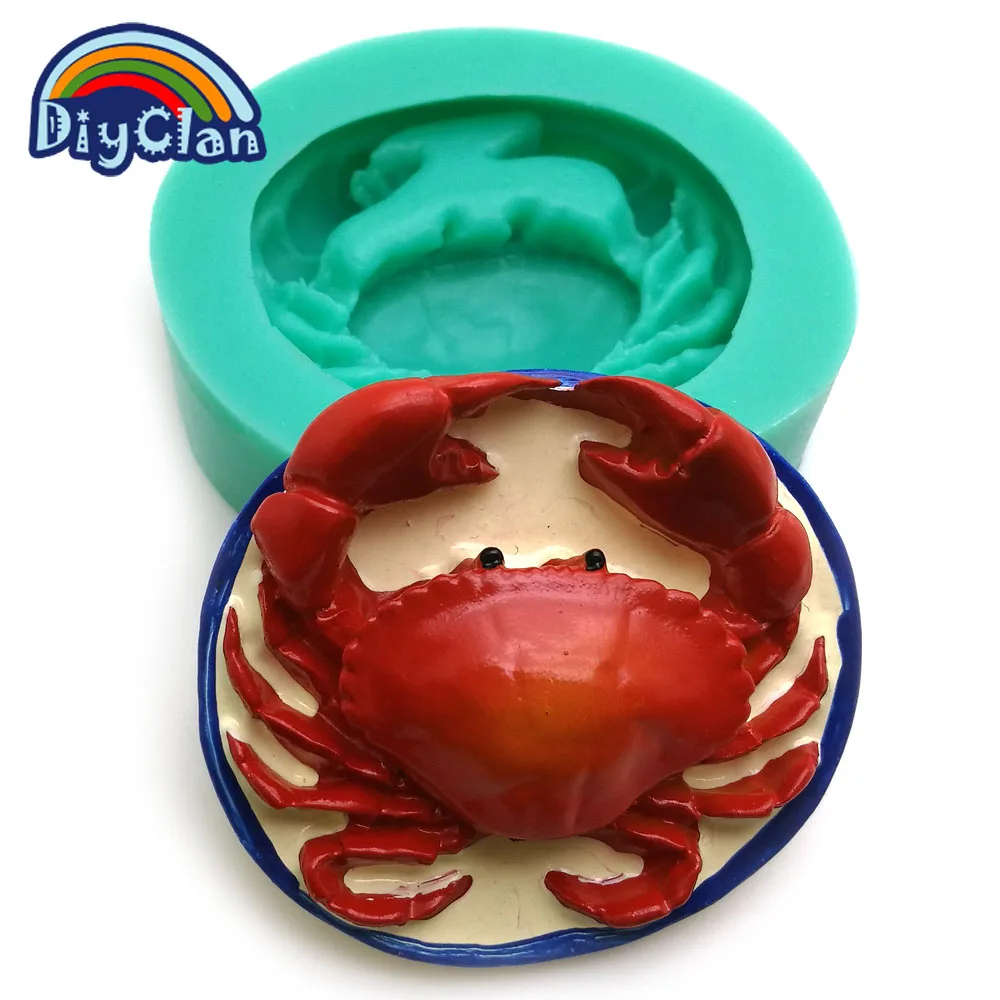 Силиконовая помадка для морепродуктов инструменты украшения тортов краб