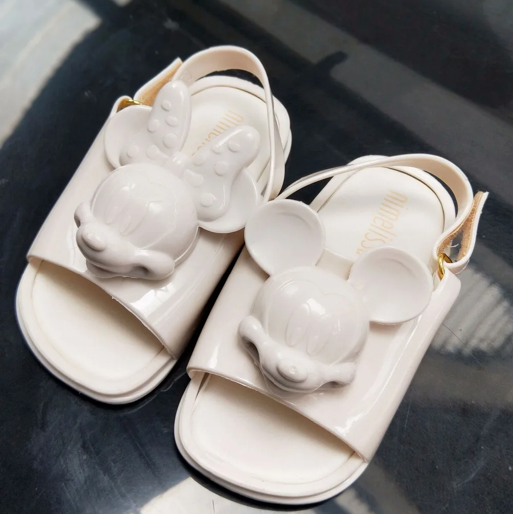 Melissa Twins Mini Mouse Head 2019 Новая летняя трехмерная обувь новые сандалии для девочек