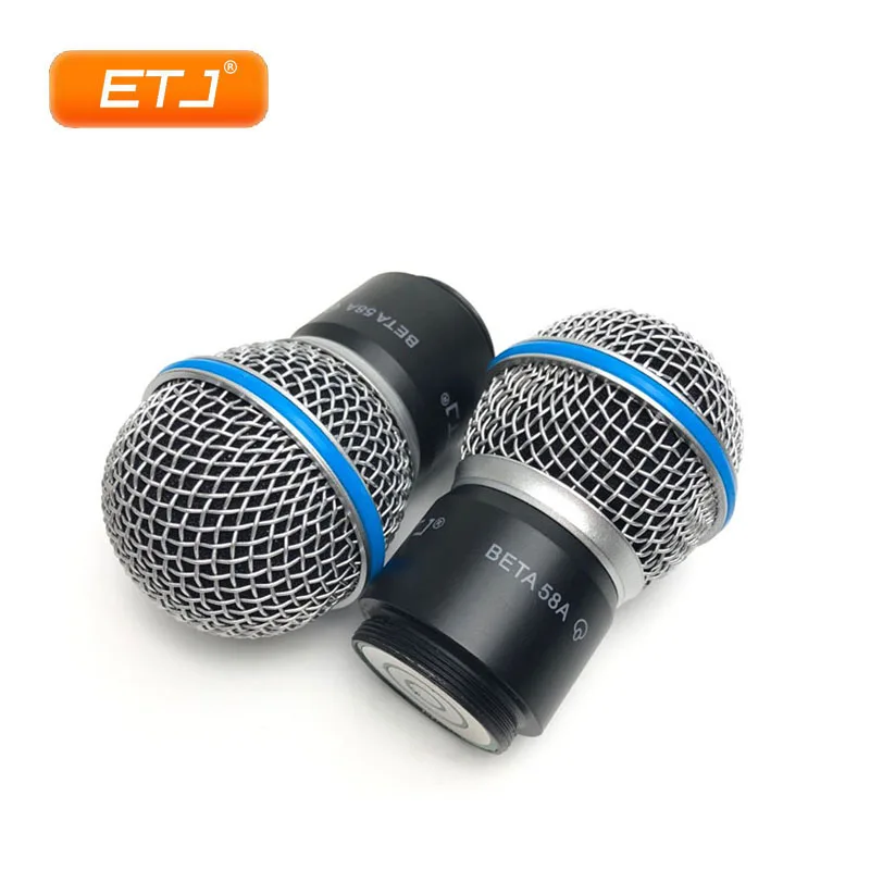 ETJ Beta58 Beta58A картридж решетка шаровая Головка Беспроводной UHF микрофонная капсула