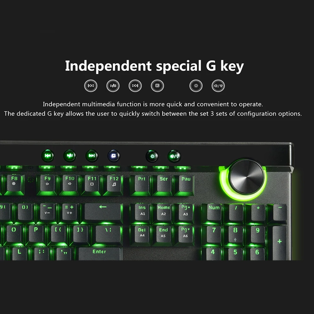 Ajazz AK45 Проводная Механическая клавиатура с 111 клавишами USB3.0 RGB подсветка