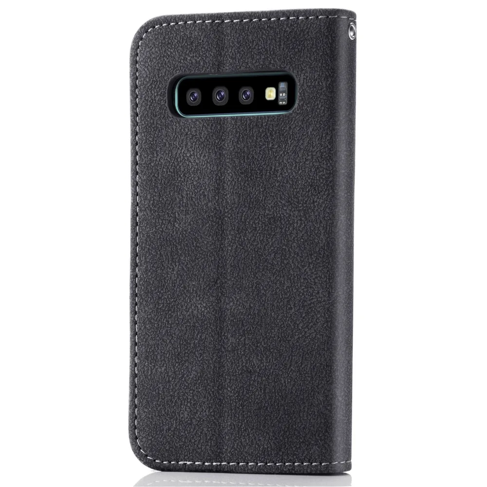 Кожаный чехол бумажник с откидной крышкой для Samsung Galaxy S10e Lite S10 Plus S9 S8 S7 Edge Note 8 9 S 10 e