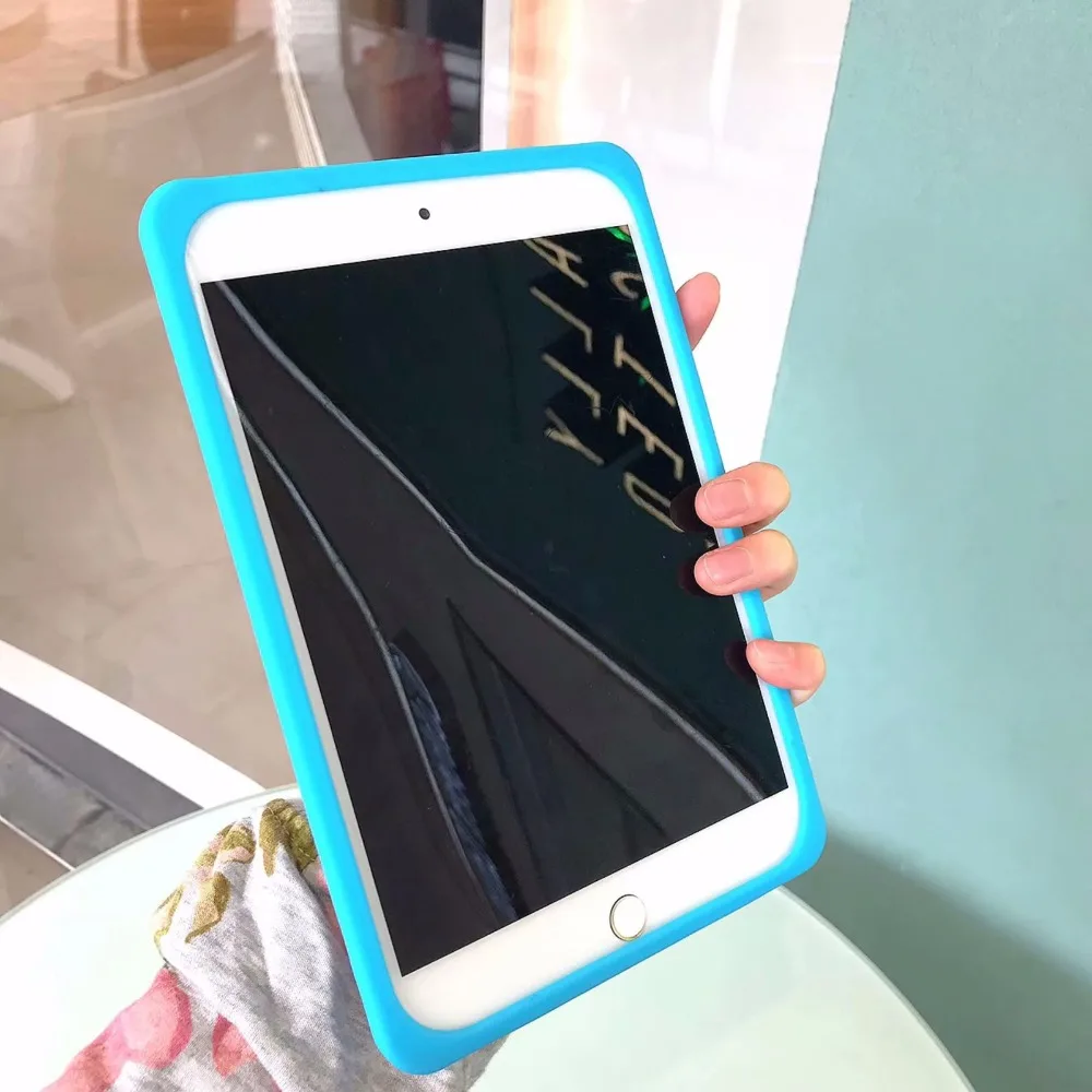 Мягкий силиконовый чехол для задней панели Чехол для iPad 9,7 Pro 9,7 10,5 Планшет милый колышек чехол Обложка для iPad 2/3/4/iPad воздуха 1 2 Mini 1 2 3 4 Funda