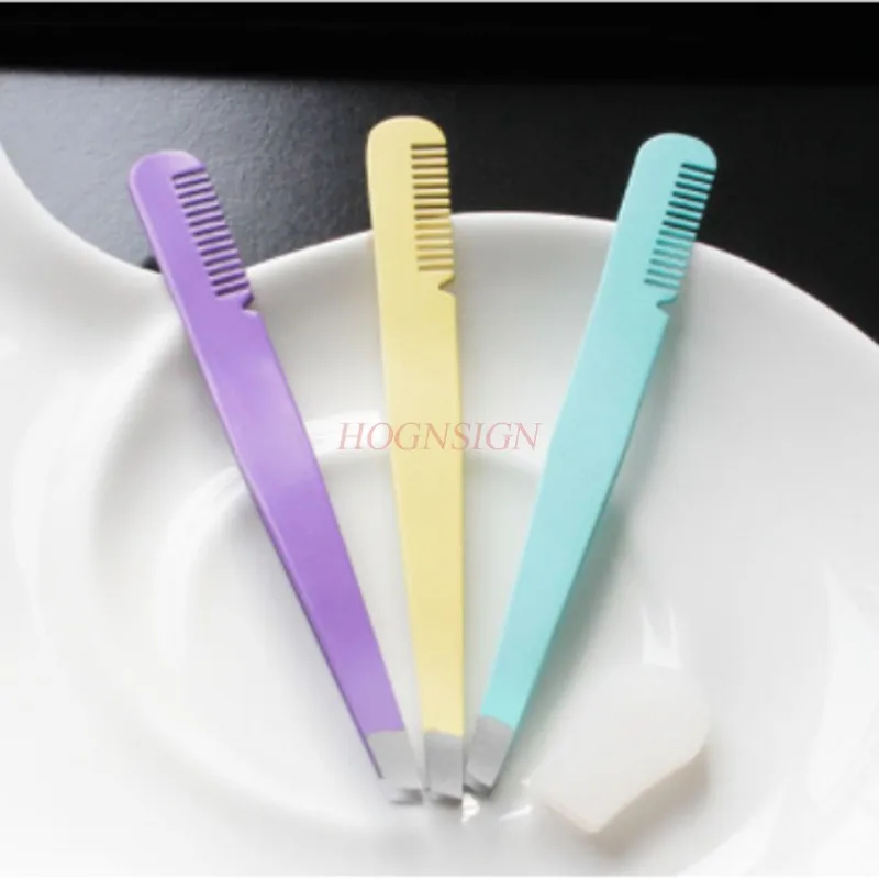 Зажим для бровей костюм портативная нержавеющая сталь щипцы стрижки бороды