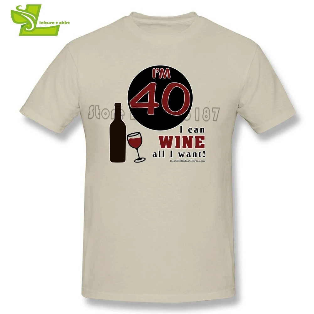 Футболка винного мужчины на 40 летие классные классические свободные топы для