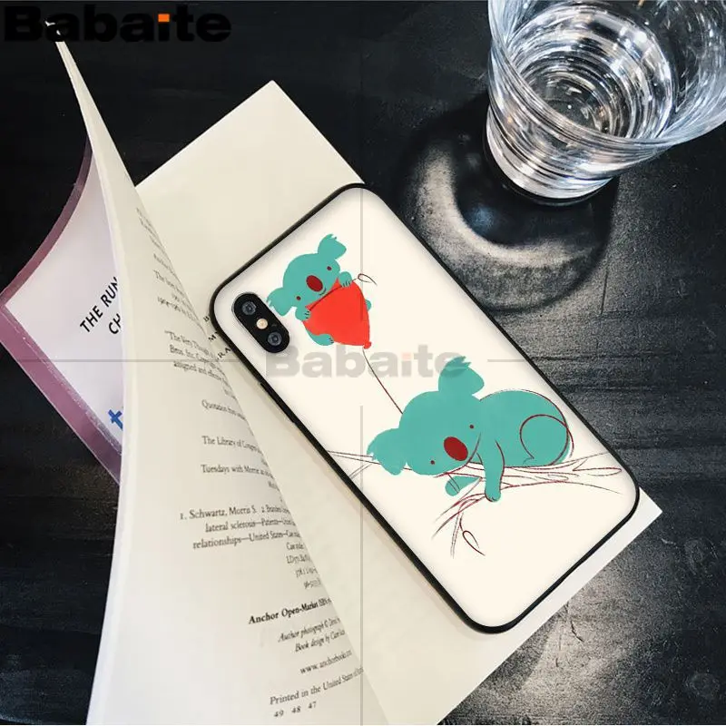 Животный коала Топ детальный популярный чехол для телефона iPhone8 7 6 6S Plus X XS MAX 5 5S SE XR