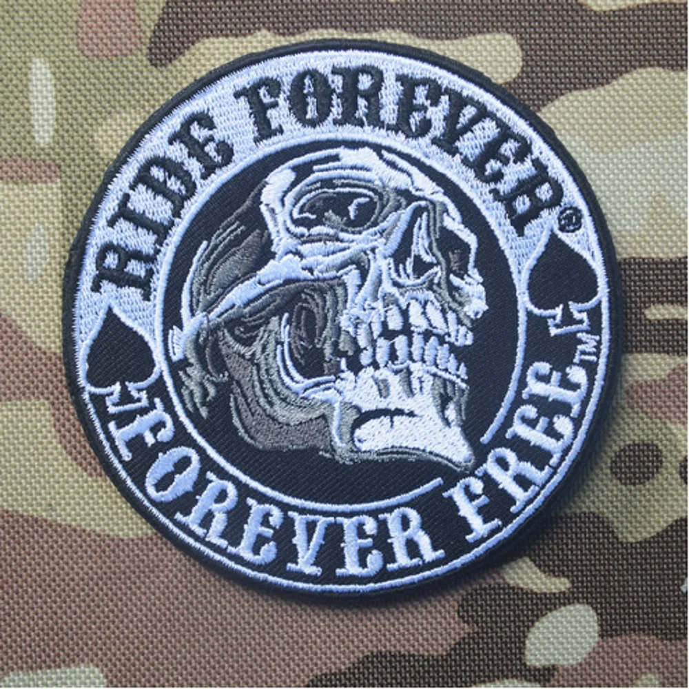 10 шт./лот 3D вышивка патчи петля и крючок Sempre libera 100% полная тактические значки -