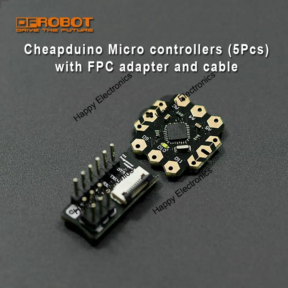 DFRobot 5 шт. cheapduмикро контроллер + 2 стандартный 10p Fpc Кабель для программирования FPC