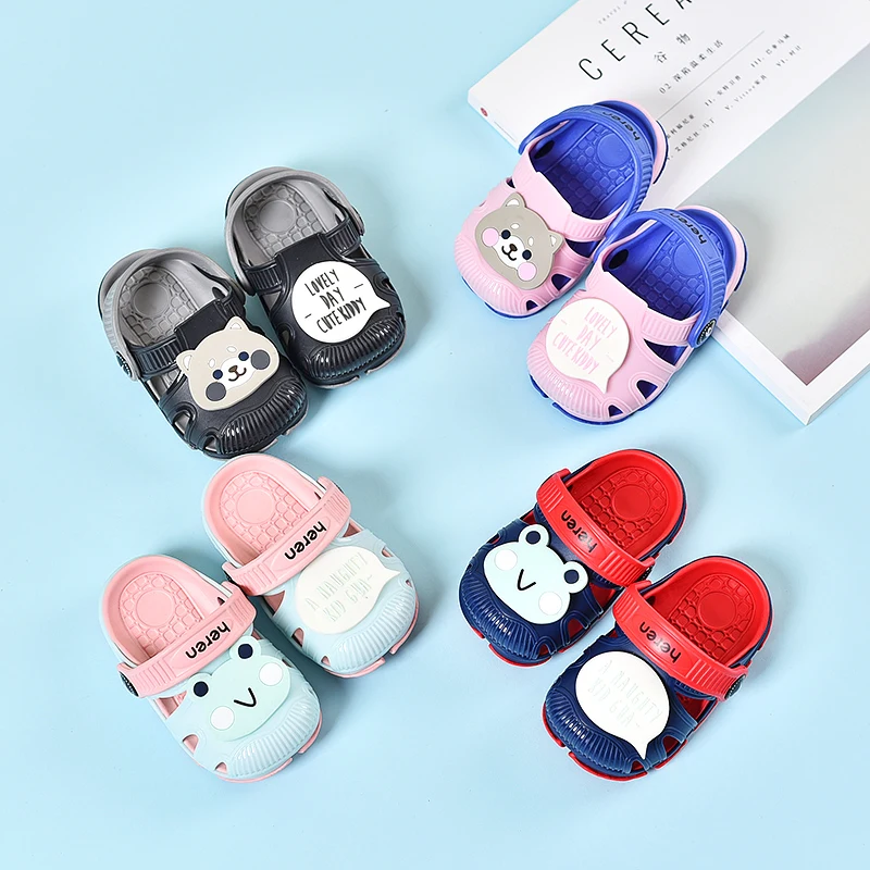 Садовые сандалии для детей EVA светильник кие дышащие сушки пляжа летняя Уличная