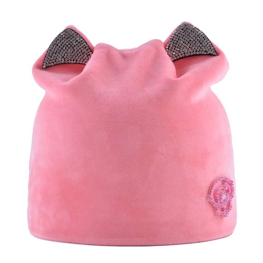TQMSMY,, кошачьи ушки, Skullies, шапки бини, зимняя вязаная шапка, шарф, зимние шапки для женщин, шапки Gorras Bonnet, маска с костью, шапки DH28T