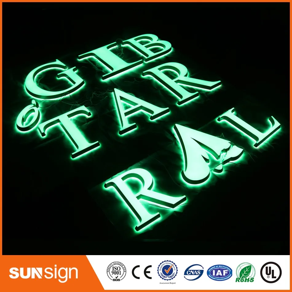 Индивидуальные удивительные красивые светодиодные акриловые буквенные