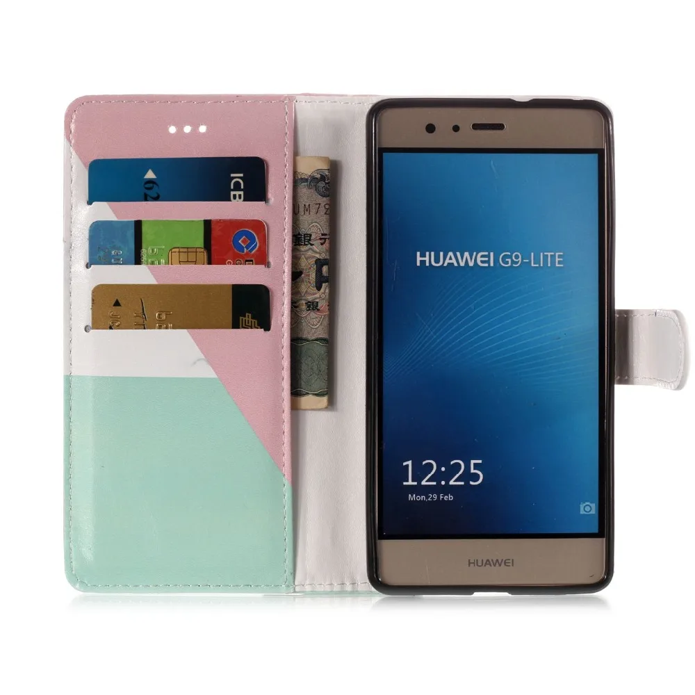 Чехлы для телефонов Go2linK чехлы Huawei P9lite 2017 откидной бумажник кожаный чехол P8 Lite с